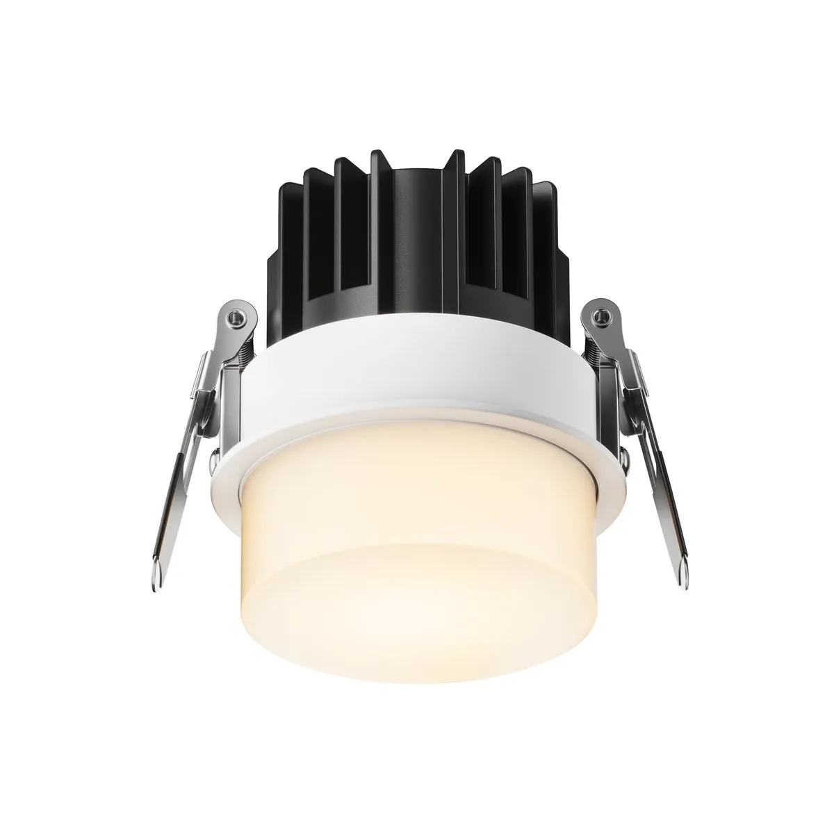 DL065-12W3K-W Встраиваемый Светильник Downlight 3000K 180.0° IP 20 Алюминий LED Белый 12Вт