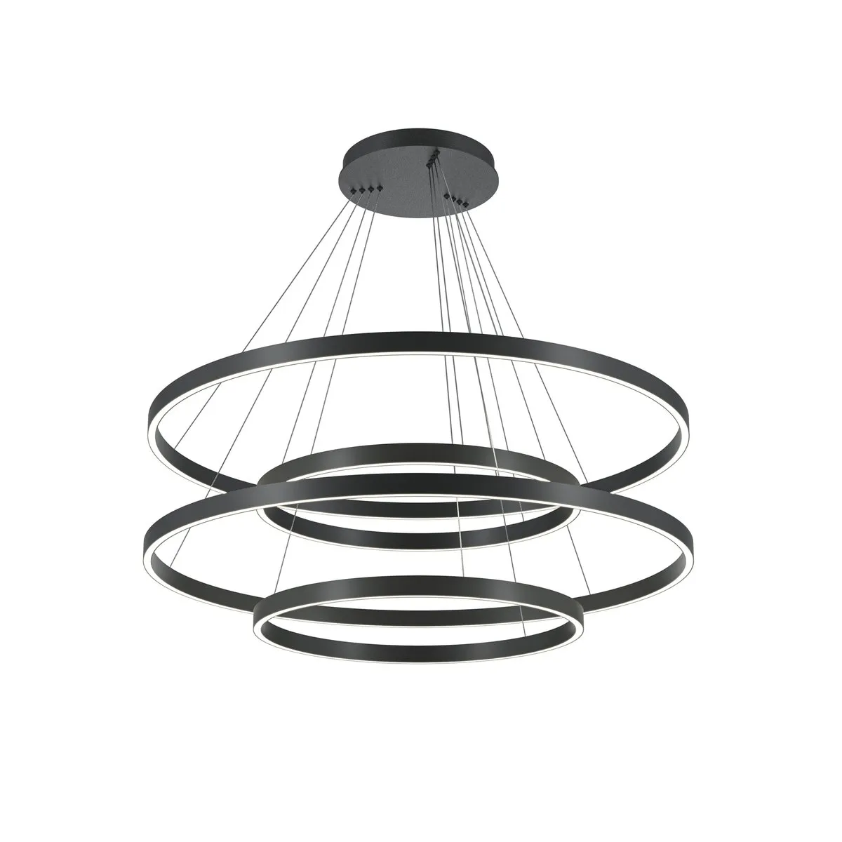 MOD058PL-L174BK Подвесной Светильник Modern 0K 120.0° IP 20 Алюминий, Силикон LED Черный Белый 165Вт