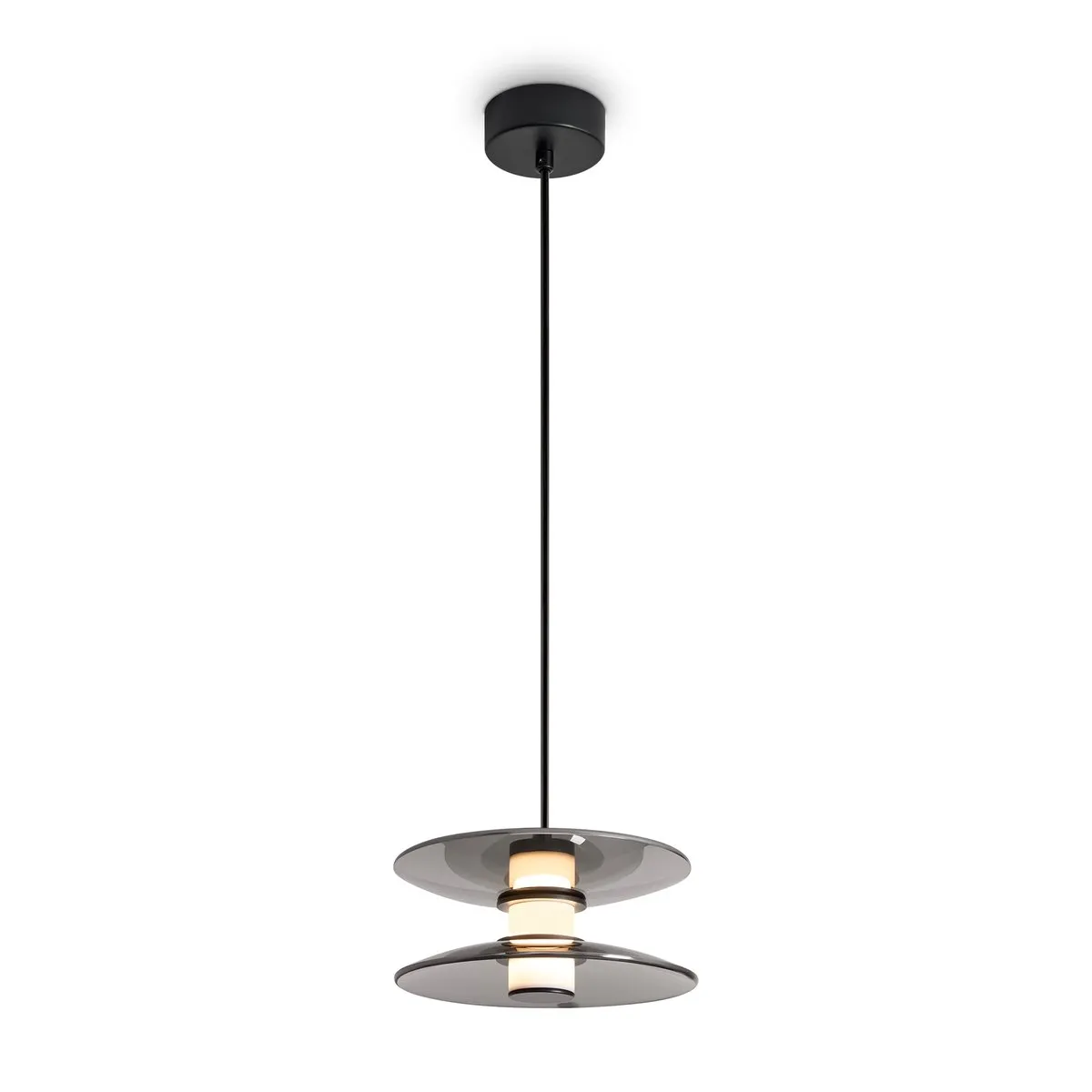 FR5537PL-L6B Подвесной Светильник Modern 3000K 120.0° IP 20 Металл, Стекло LED Черный Дымчатый 6Вт