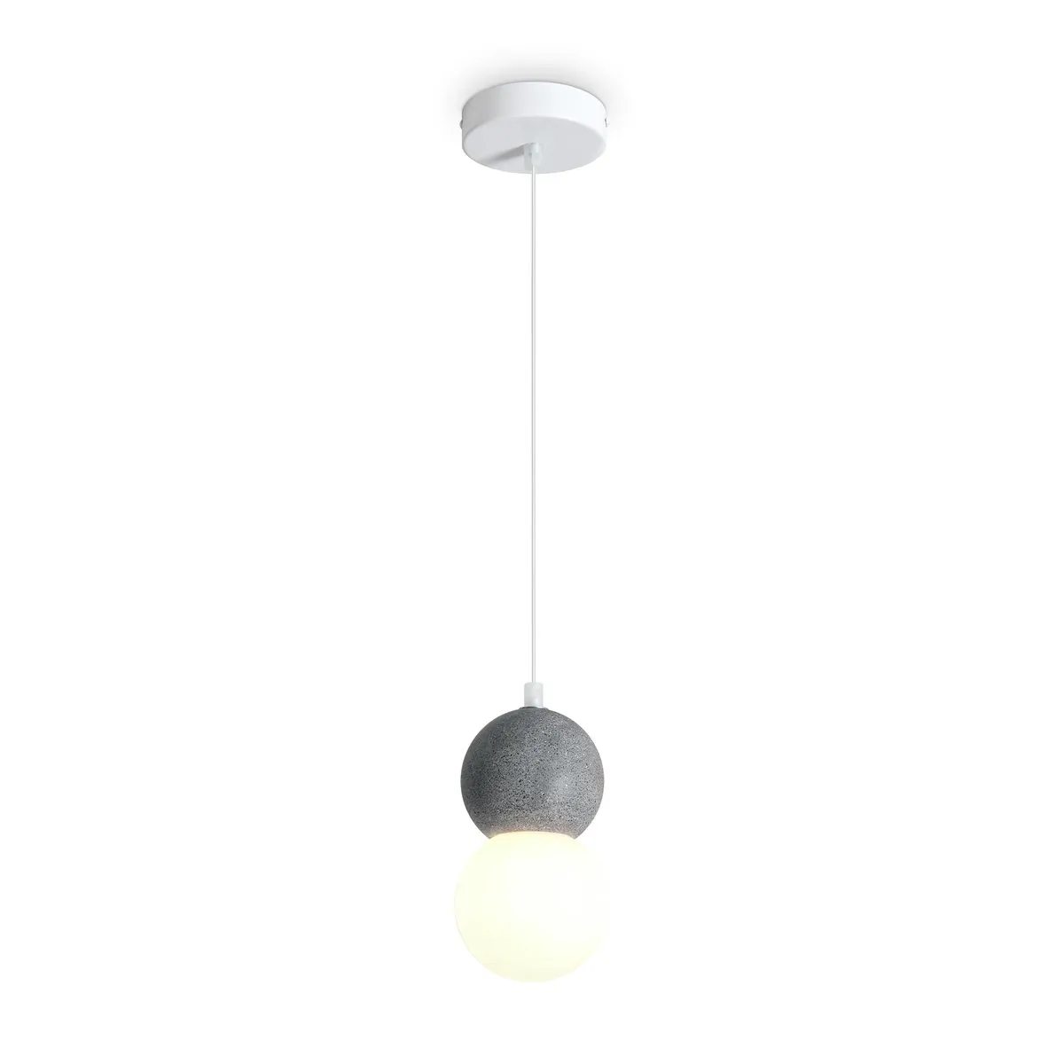 FR5484PL-01W1 Подвесной Светильник Modern 0K 120° IP 20 Металл, Бетон G9 Белый 40Вт
