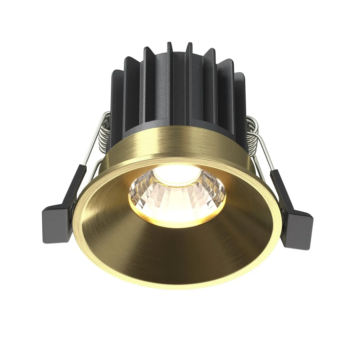 DL058-7W4K-BS Встраиваемый Светильник Downlight 4000K 60.0° IP 20 Алюминий LED Латунь 7Вт
