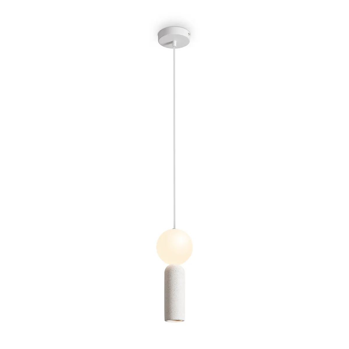 FR5530PL-L10W Подвесной Светильник Modern 2700K 45.0° IP 20 Металл, Бетон LED Белый