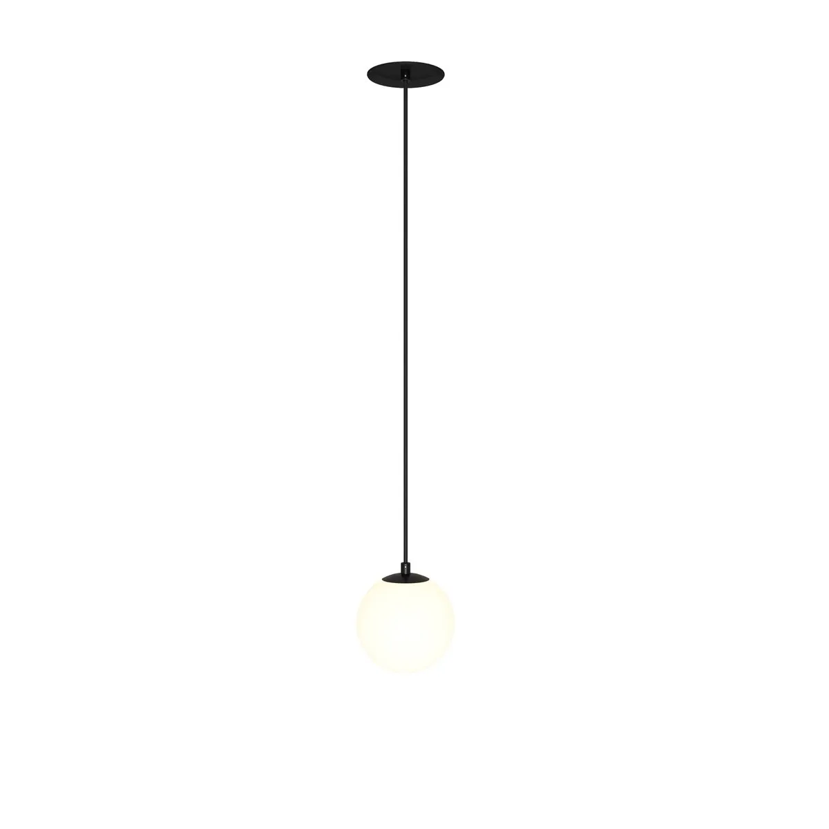 P039PL-5W3K-10INS-B Подвесной Светильник Pendant 3000K 360.0° IP 20 Алюминий и пластик LED Черно-белый 5Вт