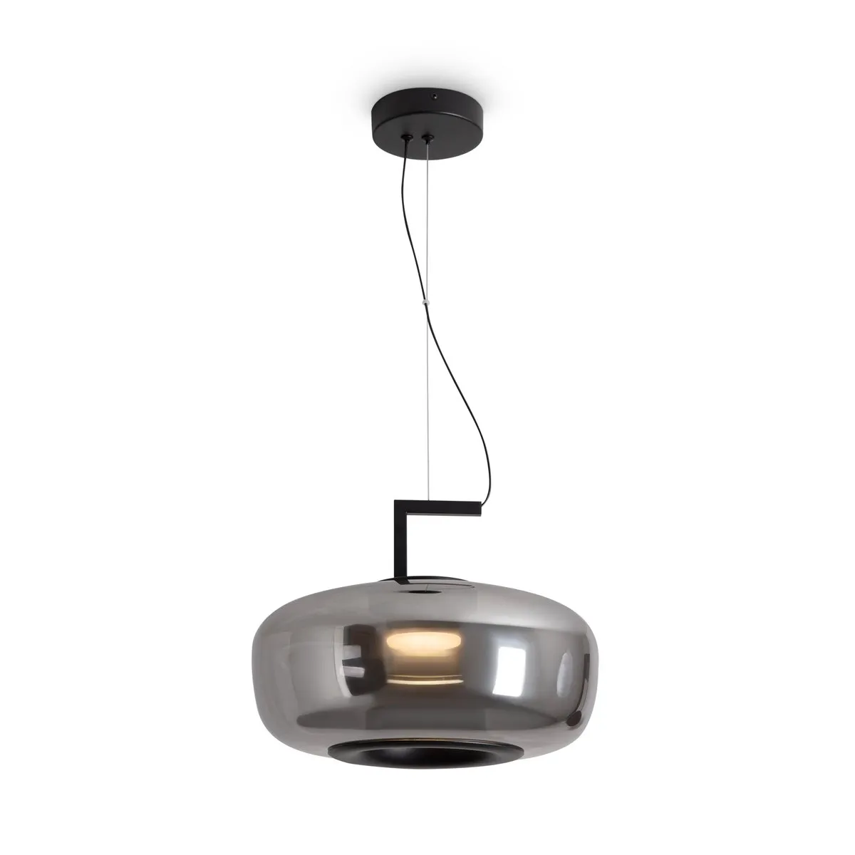 FR6186PL-L7SM1 Подвесной Светильник LED 3000K 120.0° IP 20 Металл, Стекло LED Черный Серый 7Вт