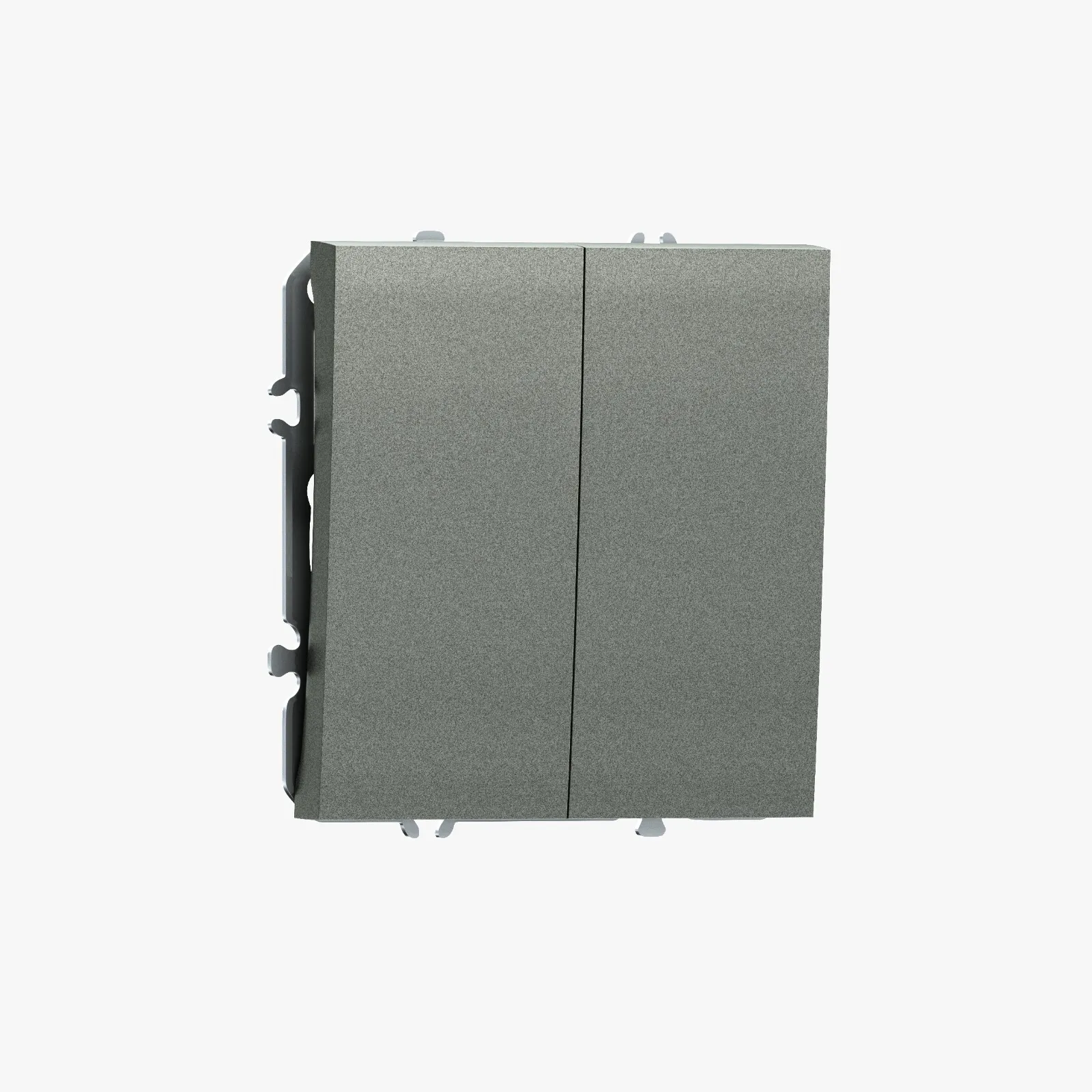 DB10800-DS29545 Выключатель проходной 2-клавишный, 10 A 250 В, матовый титан Donel S08