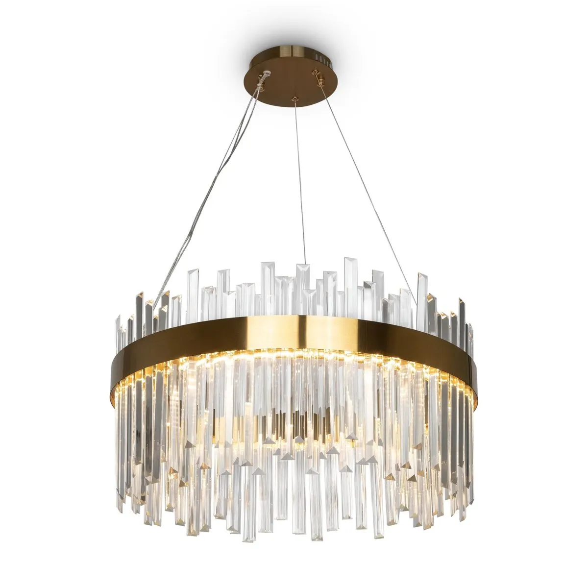 FR10007PL-L46G Подвесной Светильник LED 3000K 180.0° IP 20 Металл, Стекло LED Золото Прозрачный 46Вт