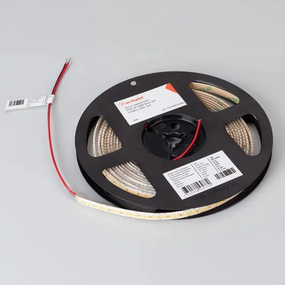 Светодиодная лента герметичная RTW-SE-A280-8mm 24V Warm3000 (10 W/m, IP65, 5m) (Arlight, 5 лет) 045561