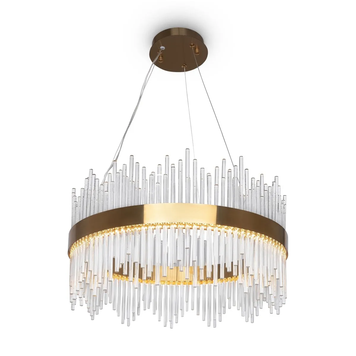 FR10008PL-L46G Подвесной Светильник LED 3000K 180.0° IP 20 Металл, Стекло LED Латунь Прозрачный 46Вт