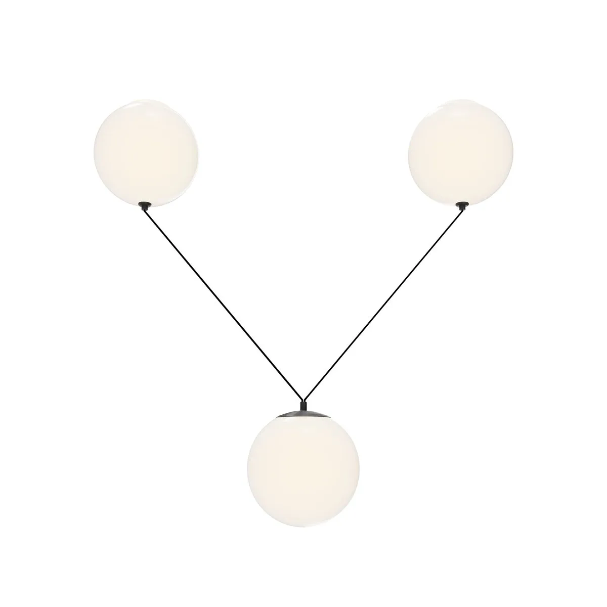 MOD427PL-L30B3K Подвесной Светильник Modern 3000K 180.0° IP 20 Металл, Стекло LED Черный Белый 26Вт