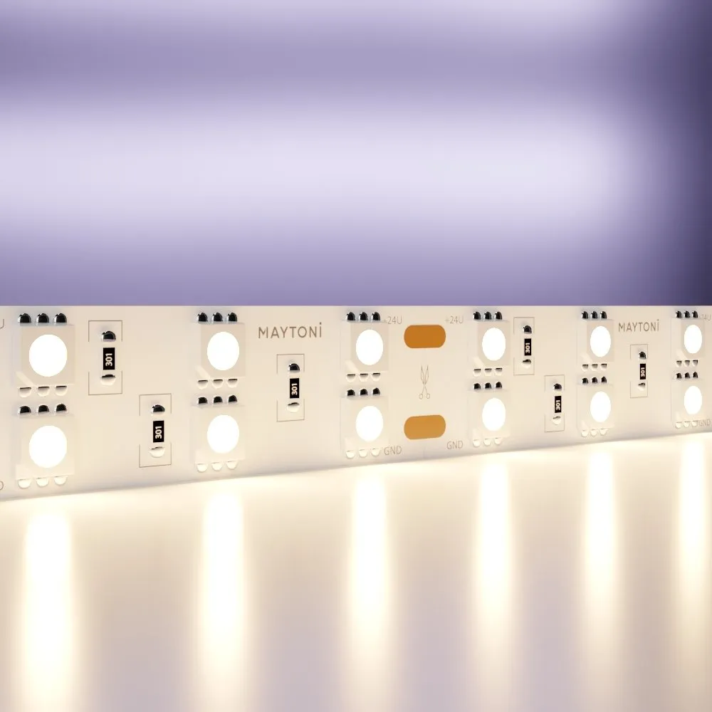 20034 Светильник Светодиодная лента Standard 3000K 120.0° IP 20 Медь LED Белый 28,8Вт 5м