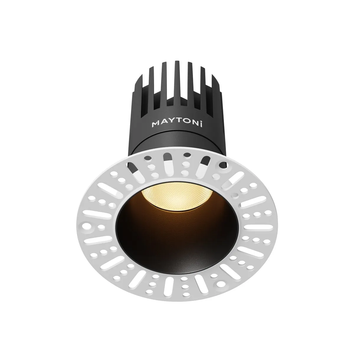 DL122-15W-2.7K-TRS-B Встраиваемый Светильник Downlight 2700K 50.0° IP 20 Алюминий LED Черный 15Вт