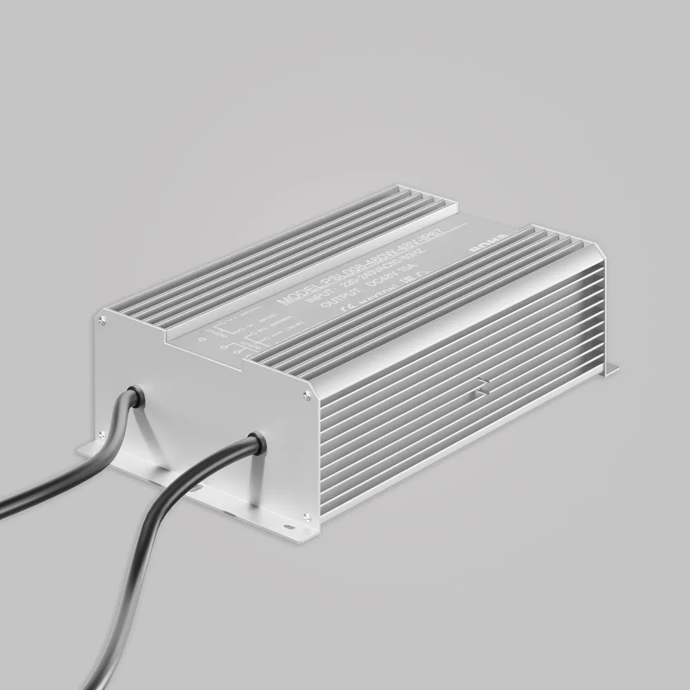 PSL008-480W-48V-IP67 Светильник Блоки питания 48В 0K 120° IP 67 Алюминий Серебро 480Вт