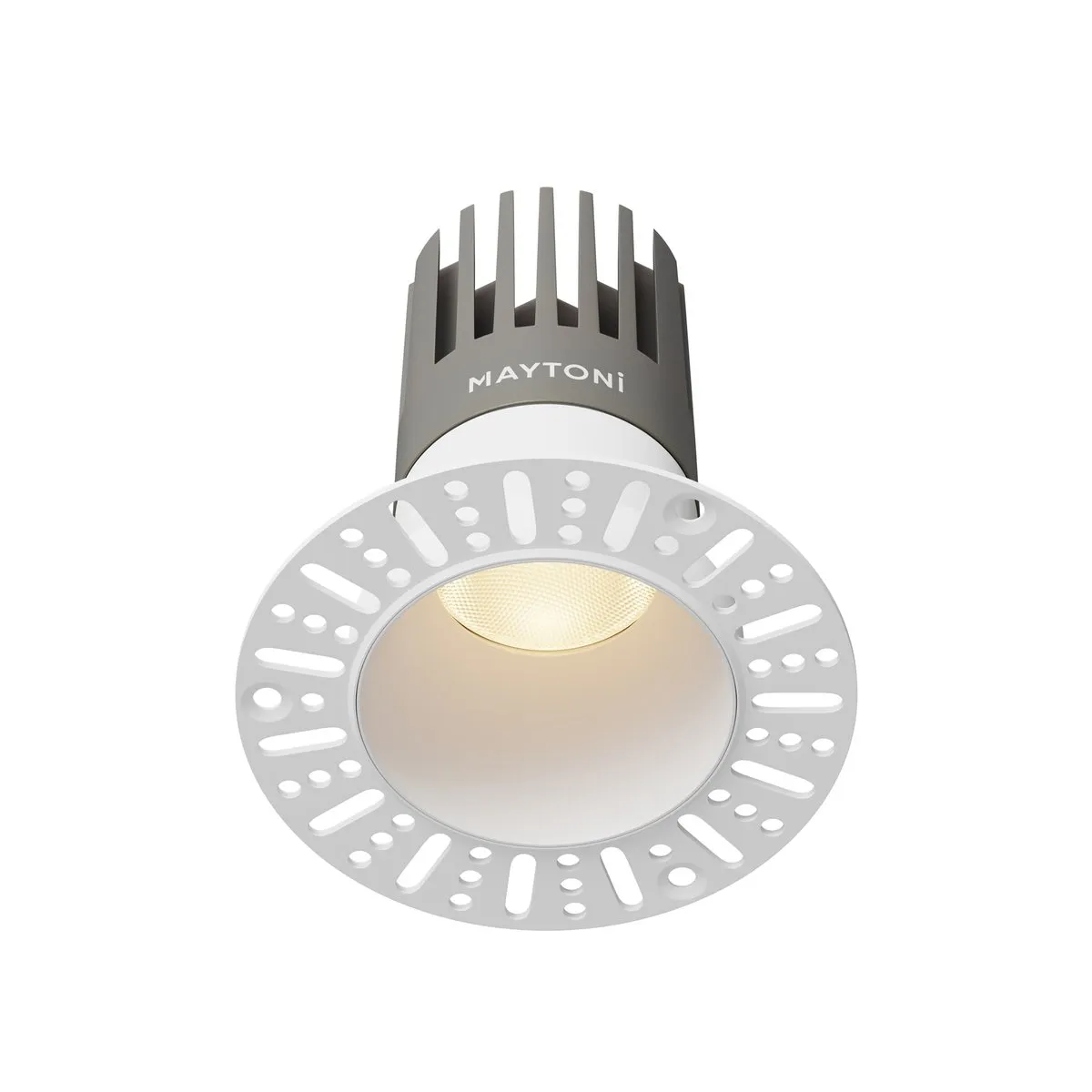 DL122-15W-3K-TRS-W Встраиваемый Светильник Downlight 3000K 50.0° IP 20 Алюминий LED Белый 15Вт