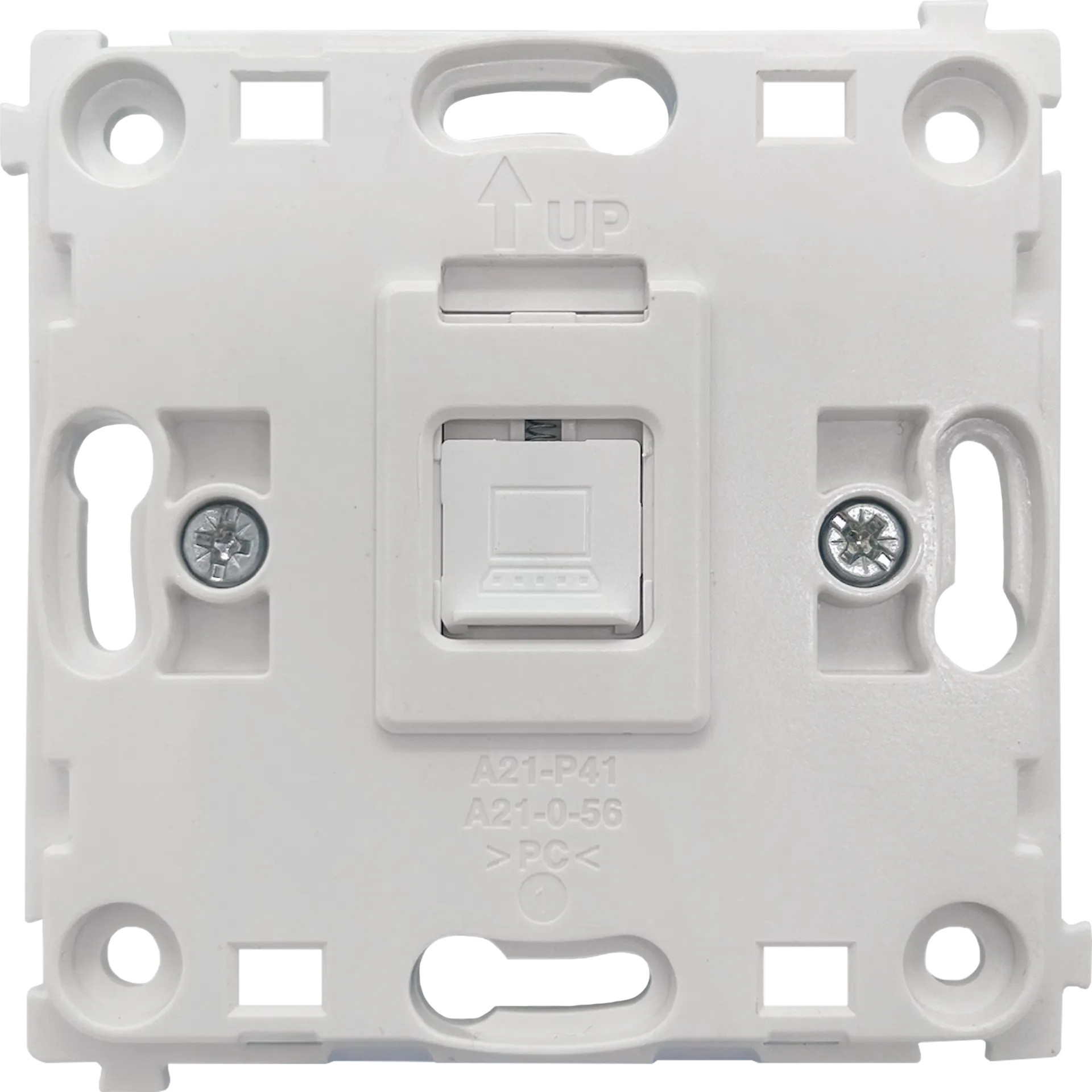 DA16300 Механизм розетки RJ45 White одиночная с центральным расположением, cat.6/ClassE-8, серия DA