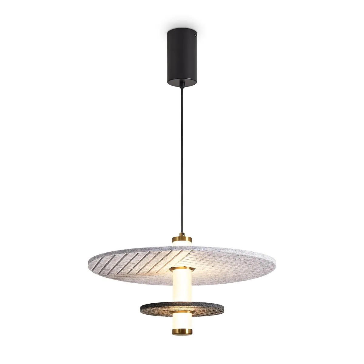 FR5494PL-L9GR Подвесной Светильник Modern 3000K 180.0° IP 20 Металл, Фетр LED Черный Серый 10Вт