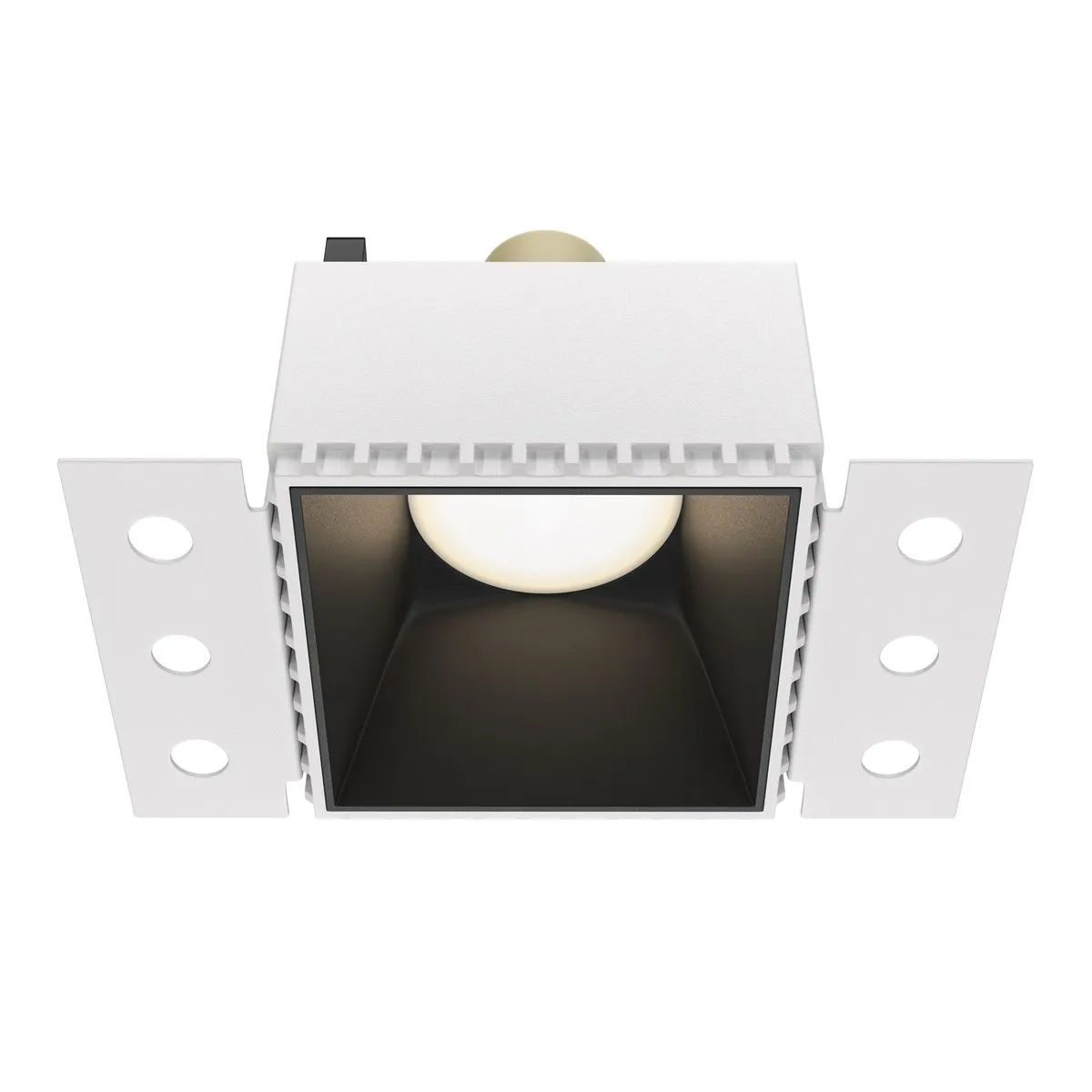 DL051-01-GU10-SQ-W Встраиваемый Светильник Downlight 0K 120° IP 20 Алюминий и пластик GU10 Белый 130мм