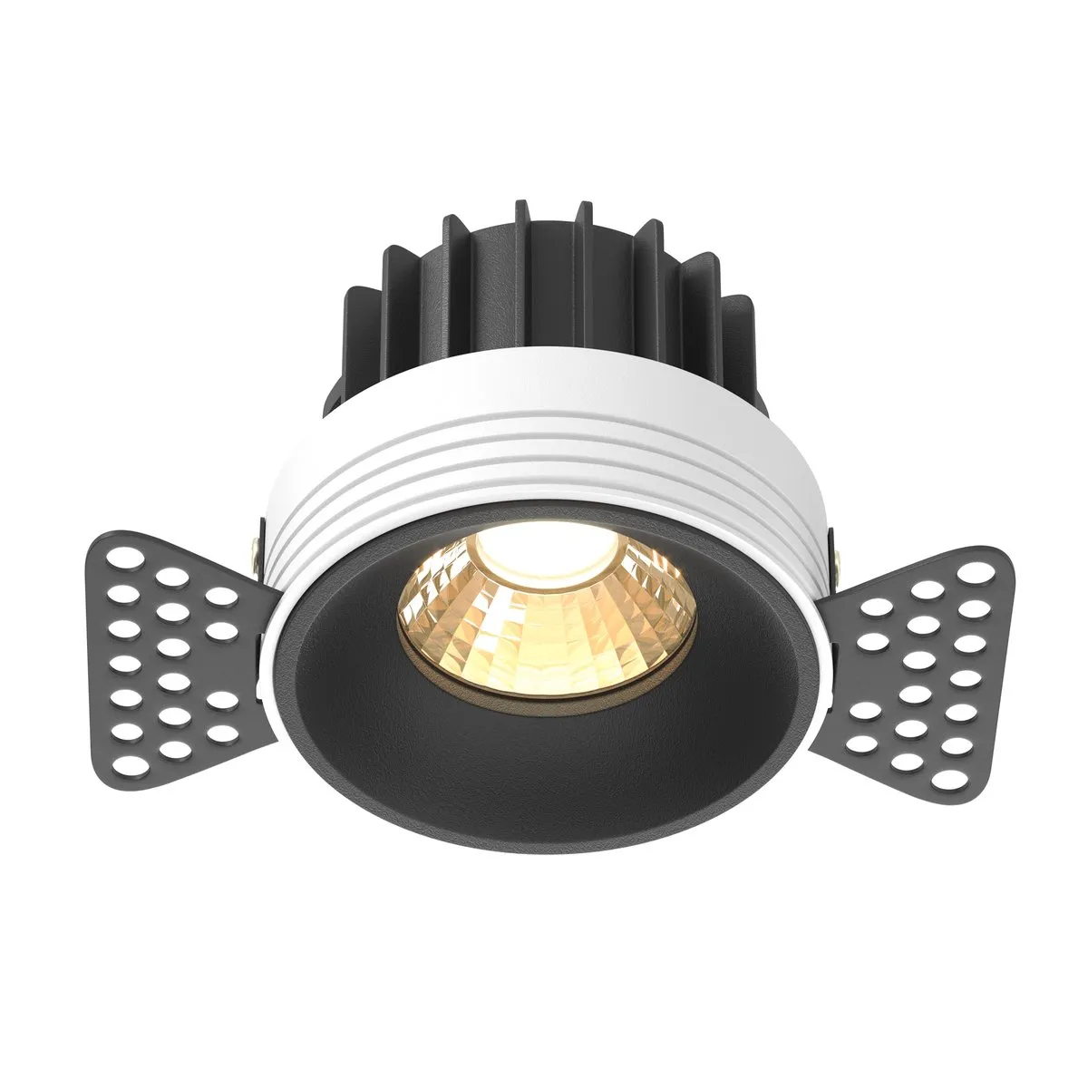 DL058-12W2.7K-TRS-B Встраиваемый Светильник Downlight 2700K 60.0° IP 20 Алюминий LED Черный 12Вт