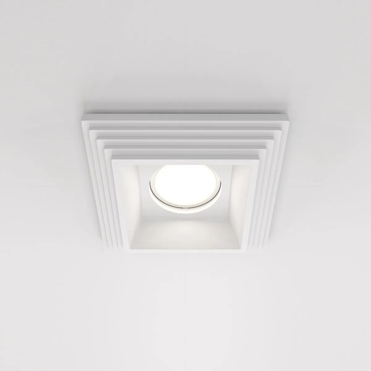 DL005-1-01-W Встраиваемый Светильник Downlight 0K 120° IP 20 Гипс GU10 Белый