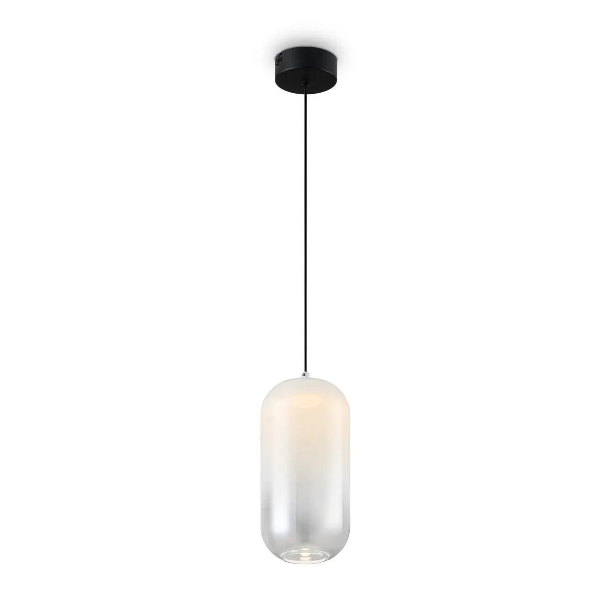 FR6134PL-L4W Подвесной Светильник LED 3000K 120.0° IP 20 Металл, Стекло LED Черный Белый 4Вт