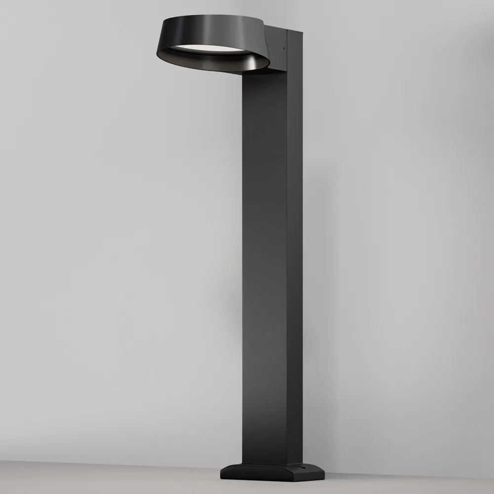 O443FL-L12GF3K Светильник Outdoor 3000K 108.0° IP 54 Алюминий и стекло LED Графит 12Вт