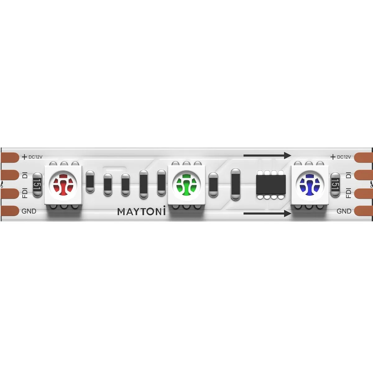201242 Светильник Светодиодная лента Ultra 120.0° IP 20 Медь LED Белый 14,4Вт 5м