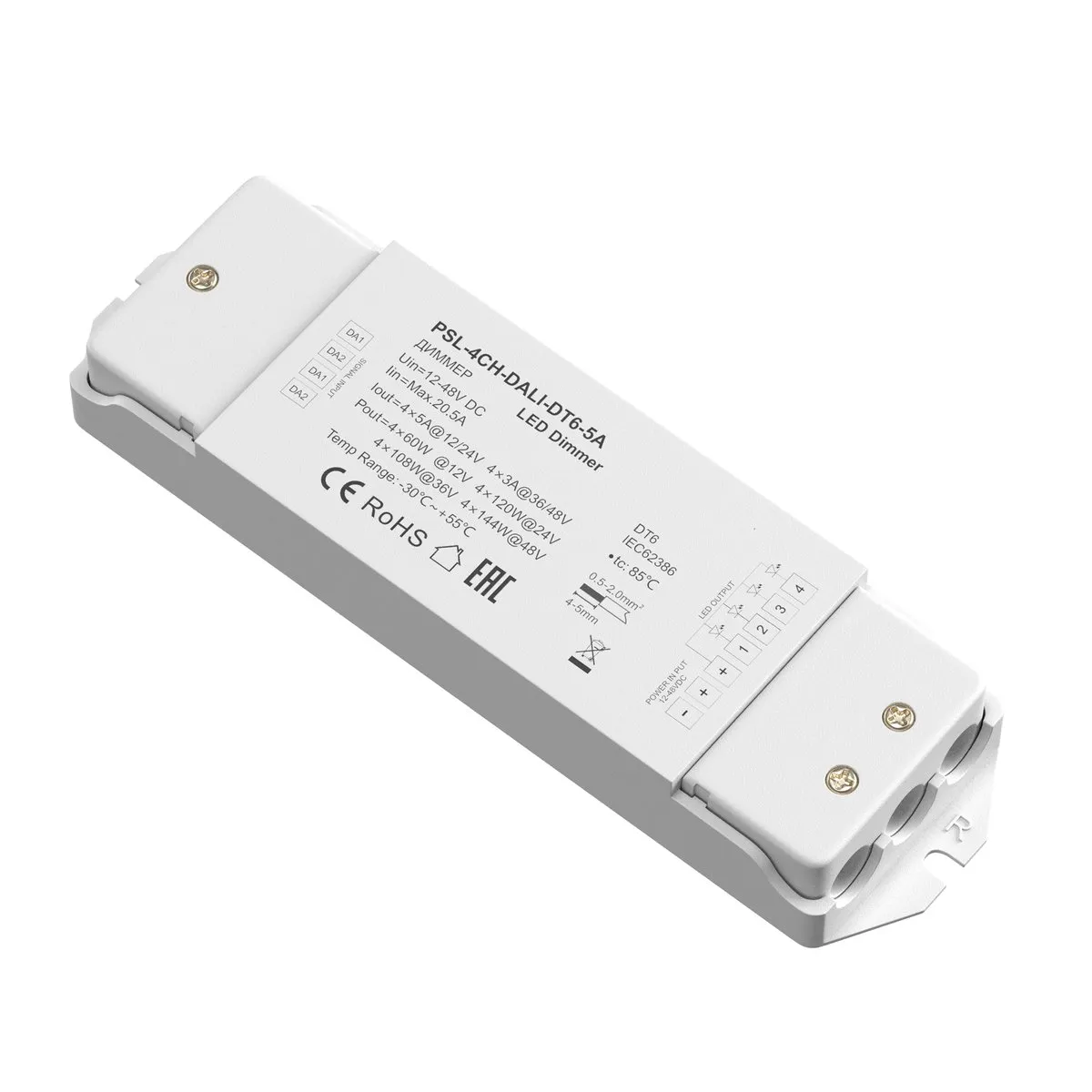 721002 Светильник DALI 0K IP 20 Пластик Белый 576Вт