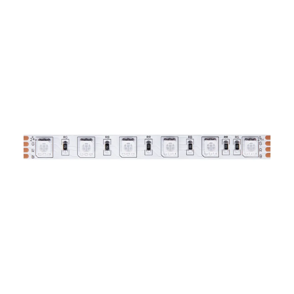 10174 Светильник Светодиодная лента Standard -K 120.0° IP 20 Медь LED Белый 14,4Вт 5м
