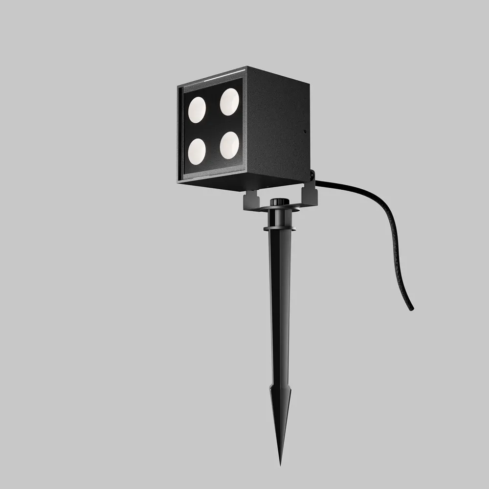 O309FL-L8B3K Светильник Outdoor 3000K 28.0° IP 65 Алюминий и стекло LED Черный