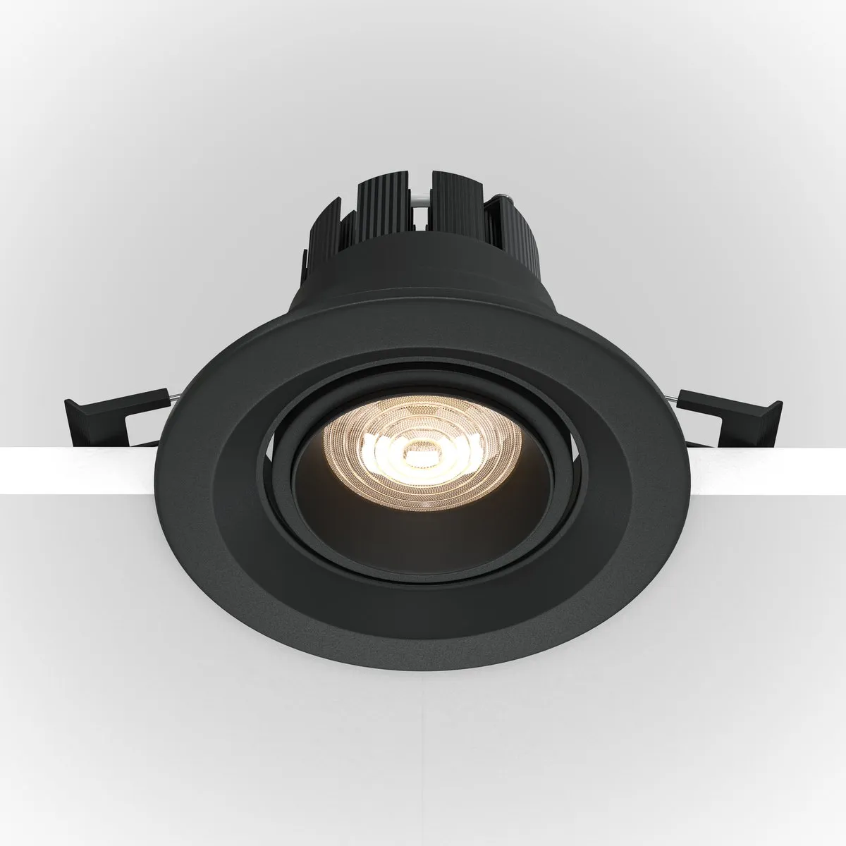 DL052-L7B3K Встраиваемый Светильник Downlight 3000K 60.0° IP 20 Алюминий LED Черный 7Вт