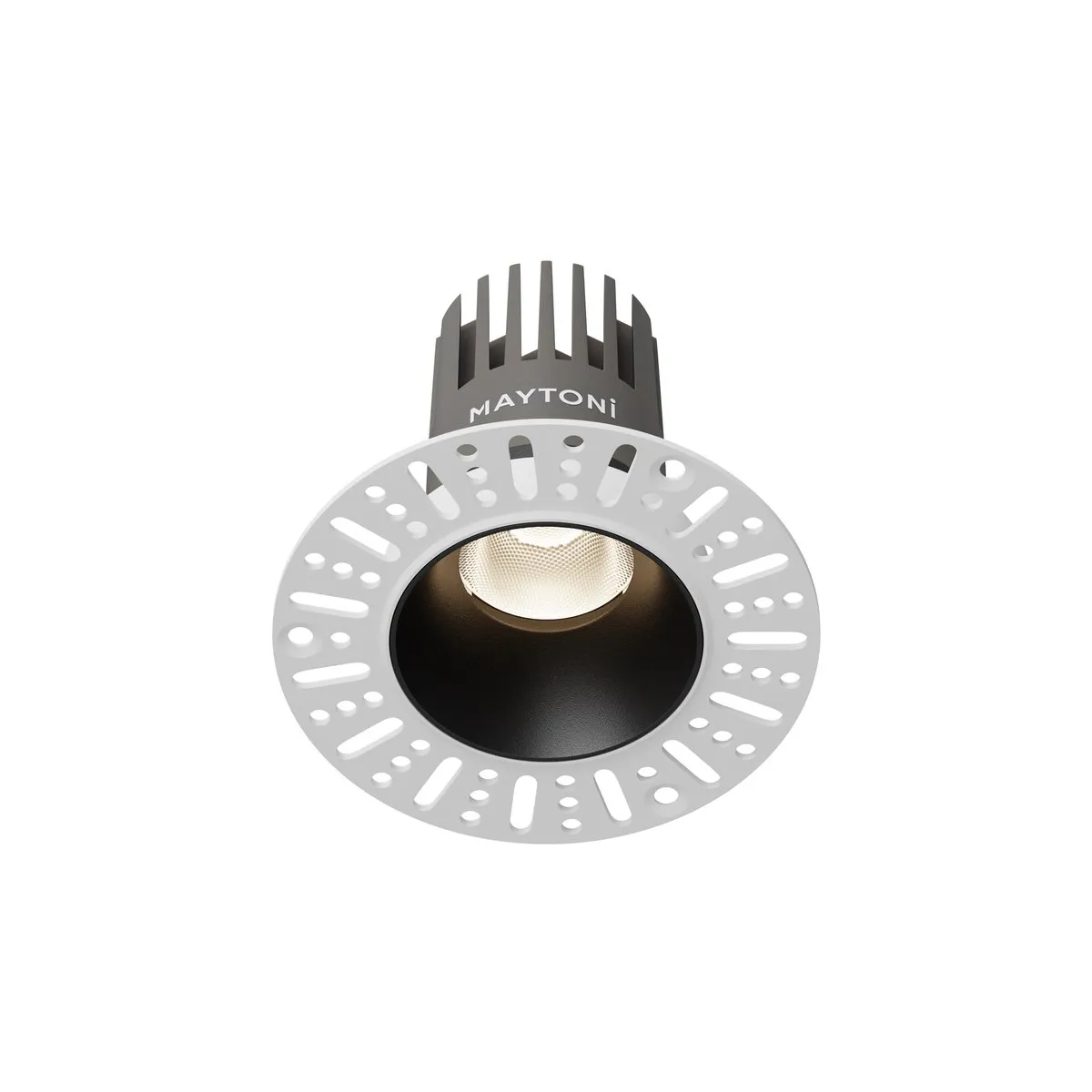 DL124-10W-4K-TRS-B Встраиваемый Светильник Downlight 4000K 9.0° IP 20 Алюминий LED Черный