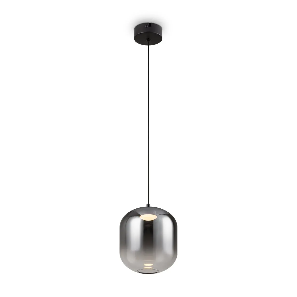 FR6133PL-L4SM Подвесной Светильник LED 3000K 120.0° IP 20 Металл, Стекло LED Черный Дымчатый 4Вт