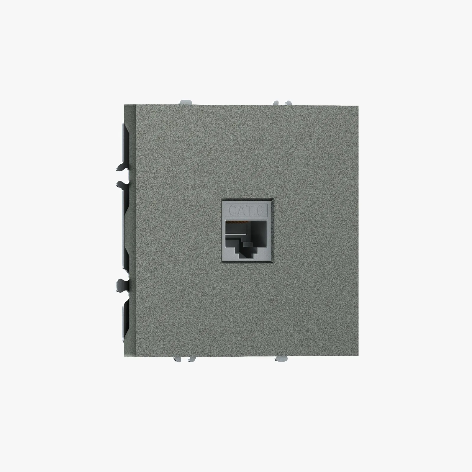 DB16100-DS85945 Компьютерная розетка одиночная RJ45 (cat.6/ClassE-8), матовый титан Donel S08
