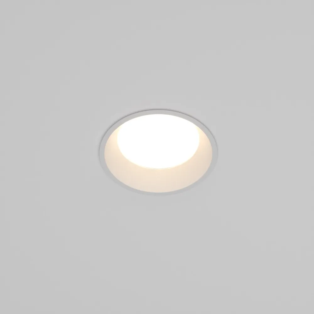 DL055-8W3-4-6K-W Встраиваемый Светильник Downlight 6000K 100.0° IP 44 Алюминий LED Белый 8Вт