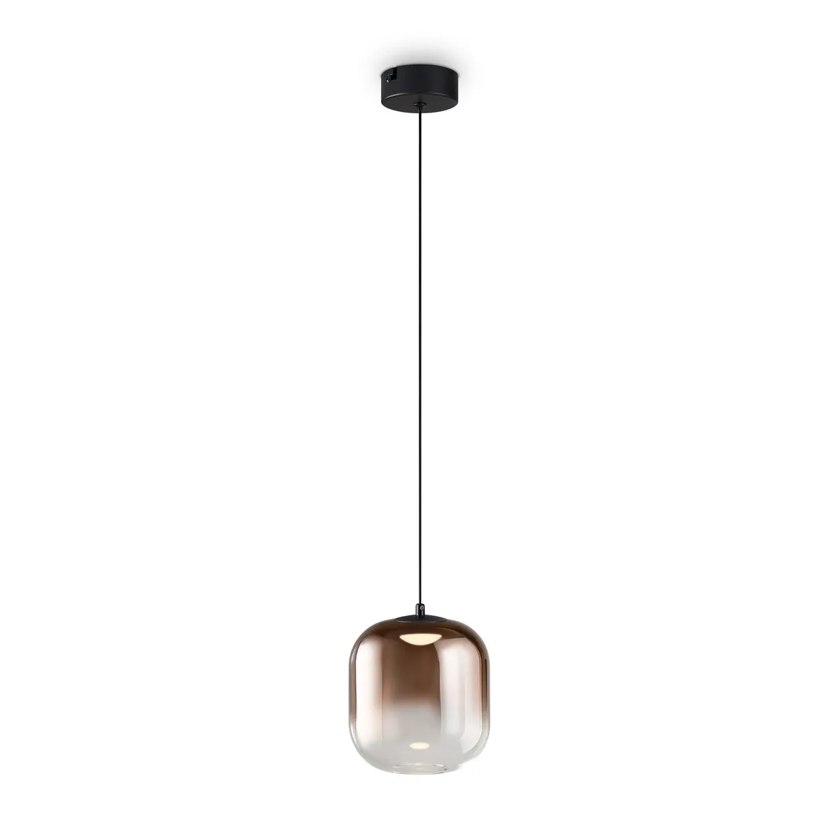 FR6133PL-L4C Подвесной Светильник LED 3000K 120.0° IP 20 Металл, Стекло LED Черный Медный 4Вт