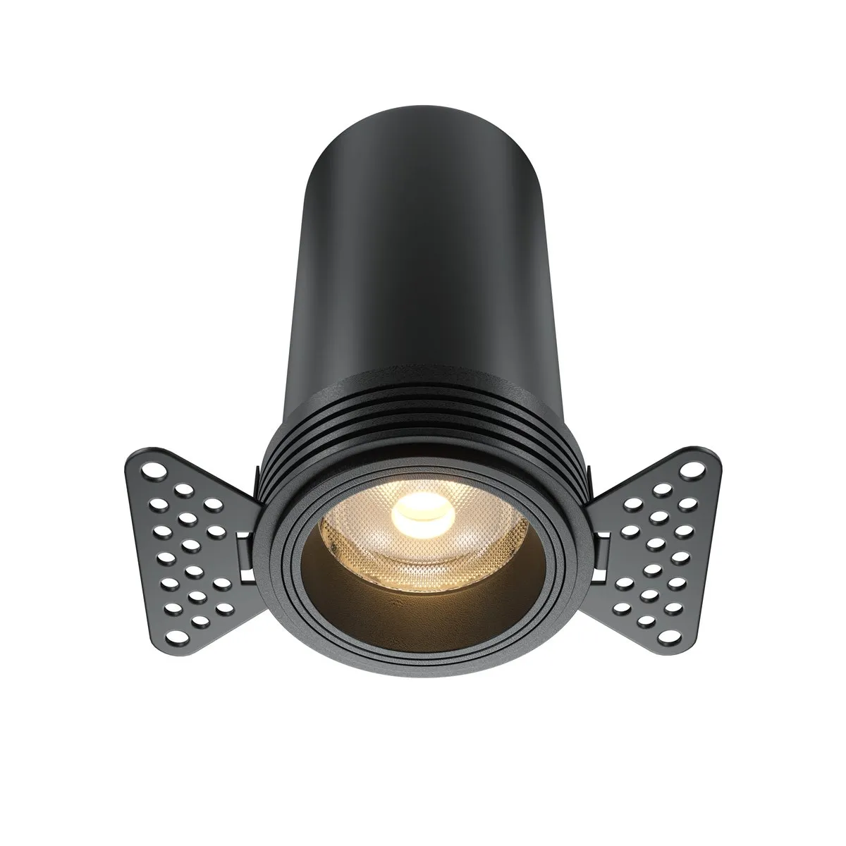 DL125-L12-3K-TRS-B Встраиваемый Светильник Downlight 3000K 60.0° IP 20 Алюминий LED Черный 12Вт