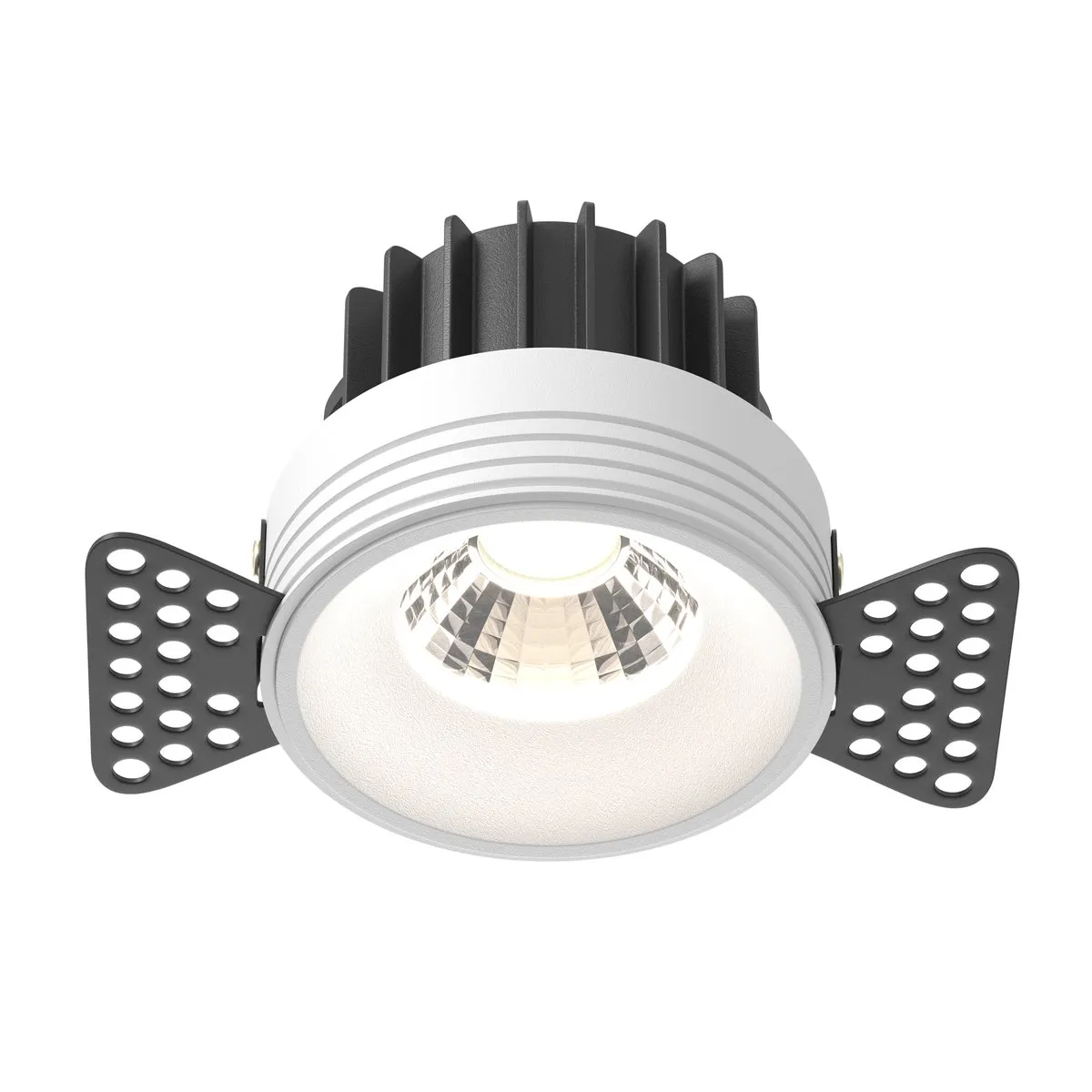 DL058-12W4K-TRS-W Встраиваемый Светильник Downlight 4000K 50.0° IP 20 Алюминий LED Белый 12Вт