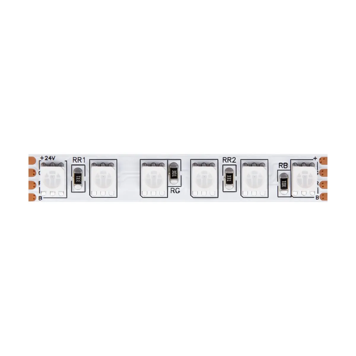 20038 Светильник Светодиодная лента Standard -K 120.0° IP 20 Медь LED Черный 21Вт 5м