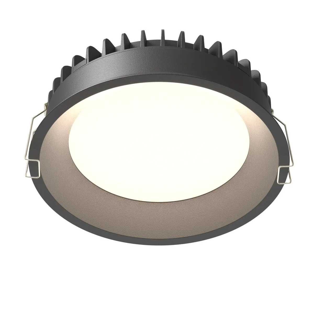 DL055-24W3-4-6K-B Встраиваемый Светильник Downlight 0K 100.0° IP 44 Алюминий и пластик LED Черный 24Вт