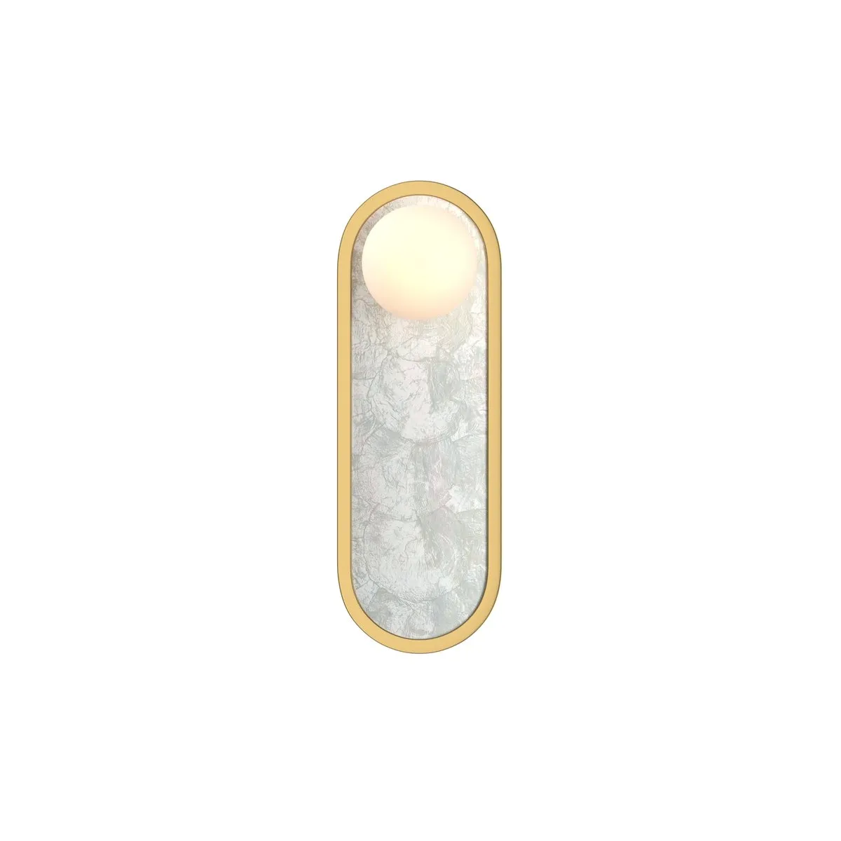 MOD473WL-L20BSK Настенный Светильник Modern 120.0° IP 20 Алюминий, Стекло LED Латунь Белый