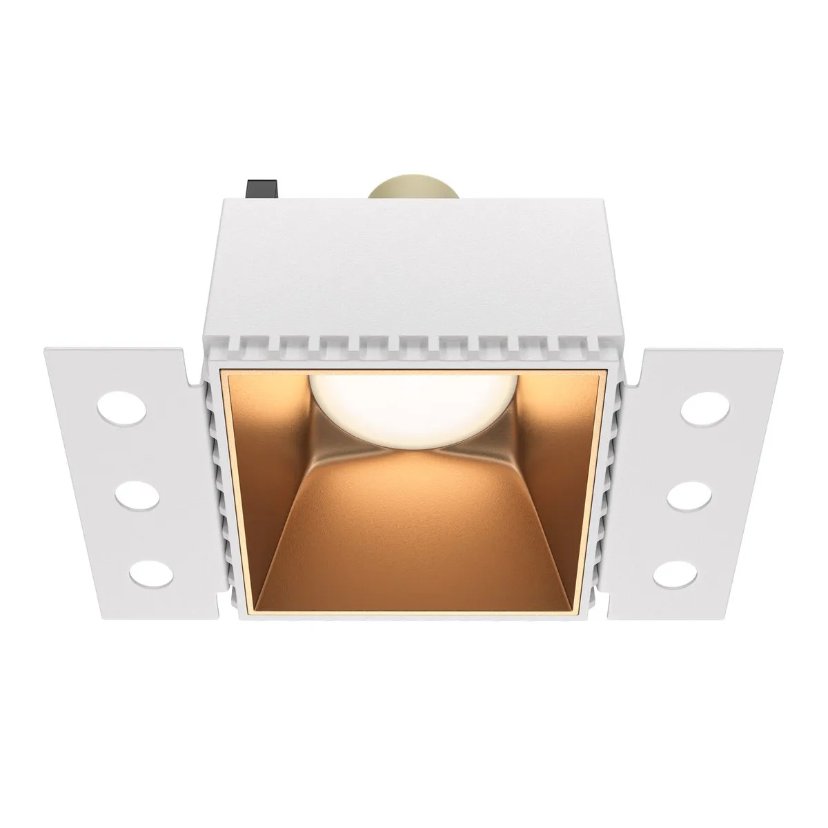 DL051-01-GU10-SQ-WMG Встраиваемый Светильник Downlight 0K 36° IP 20 Алюминий и пластик GU10 Белый 130мм
