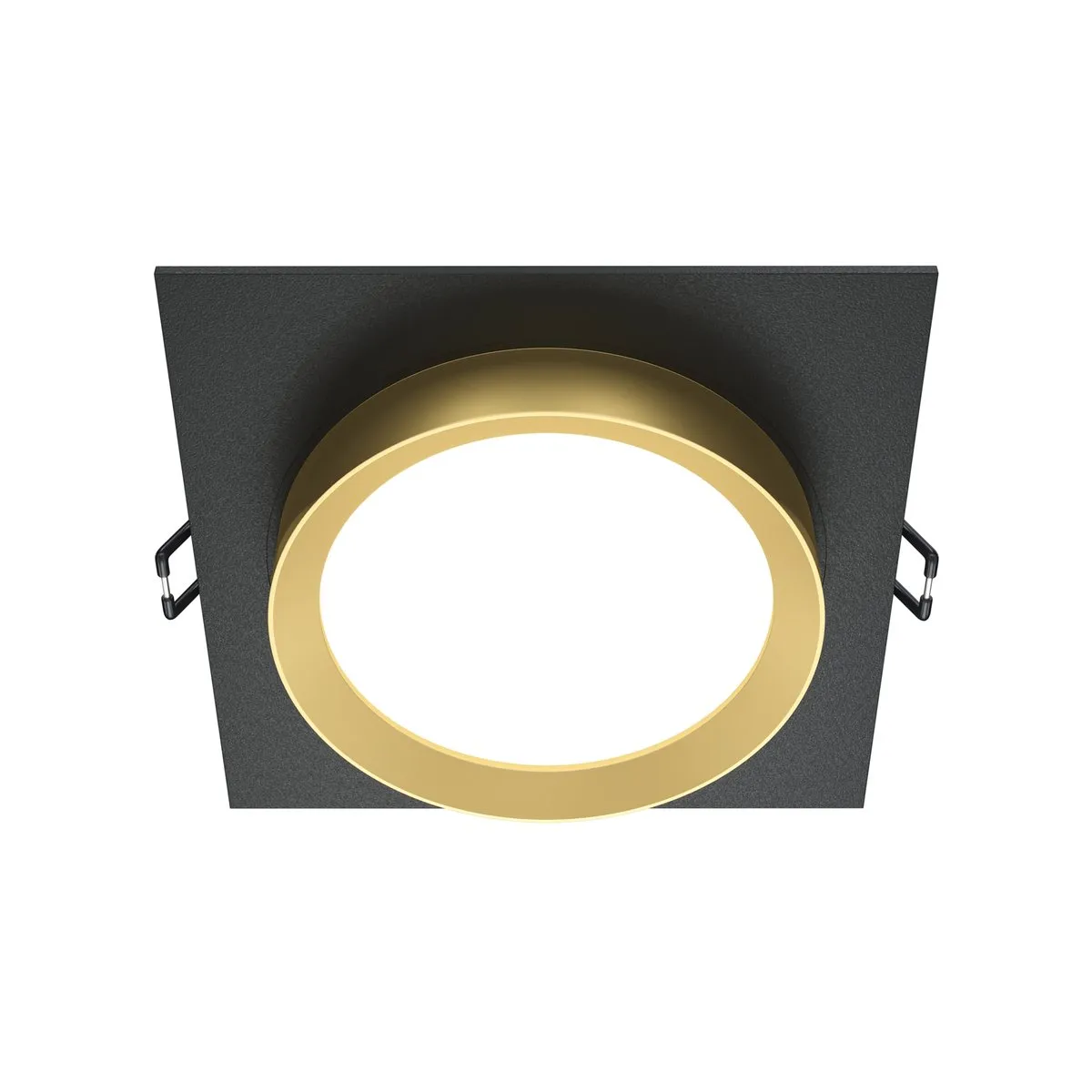 DL086-GX53-SQ-B Встраиваемый Светильник Downlight 0K IP 20 Алюминий и пластик GX53 Черный 12Вт 110мм