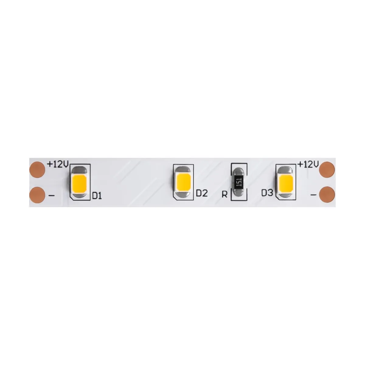 10102 Светильник Светодиодная лента Standard 3000K 120.0° IP 20 Медь LED Белый 4,8Вт 5м