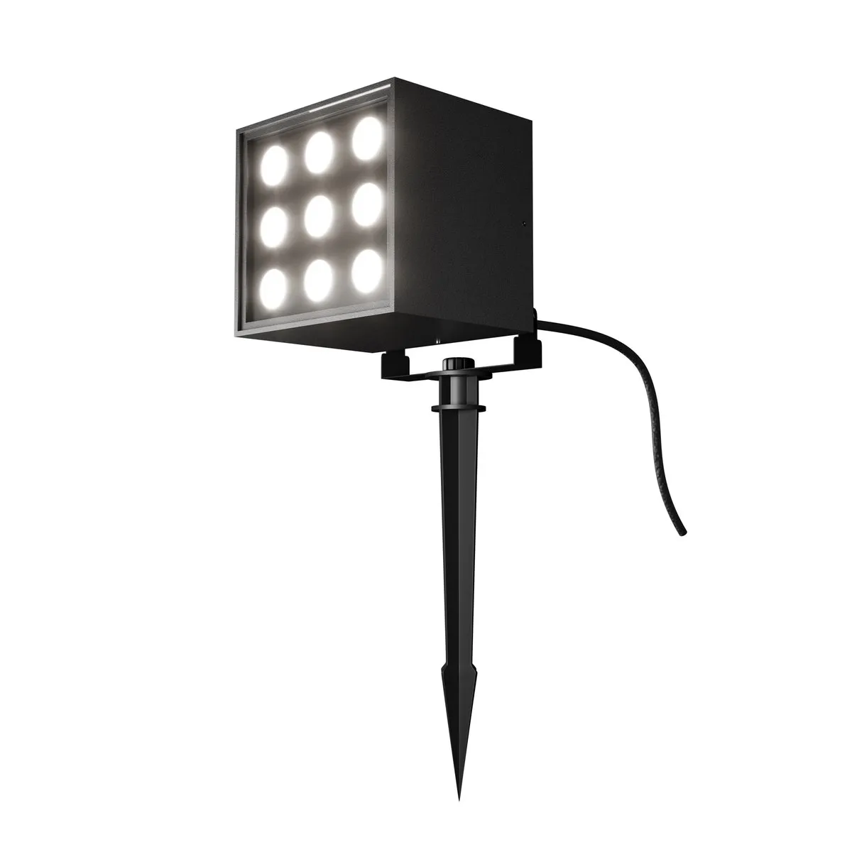 O309FL-L18B3K Светильник Outdoor 3000K 31.0° IP 65 Алюминий и стекло LED Черный 18Вт