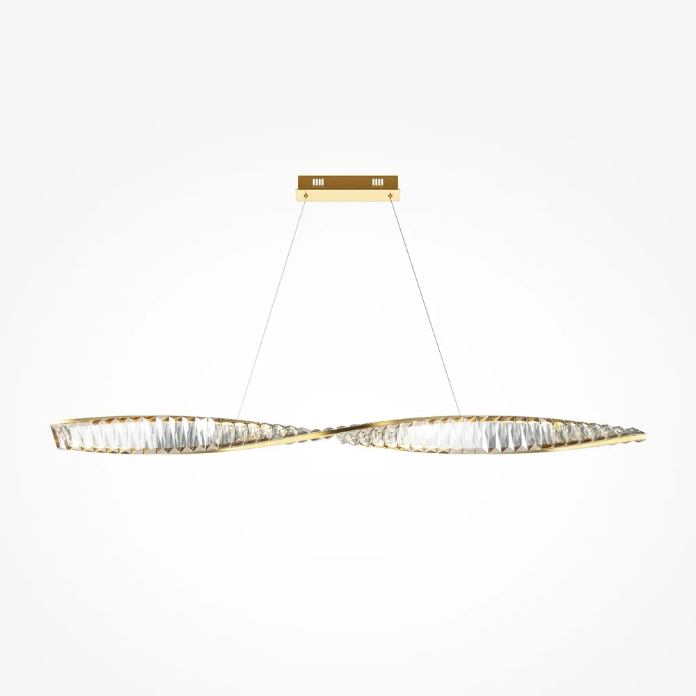 P097PL-L36BS3K Подвесной Светильник Pendant 3000K 180.0° IP 20 Металл, Хрусталь LED Латунь Прозрачный 36Вт