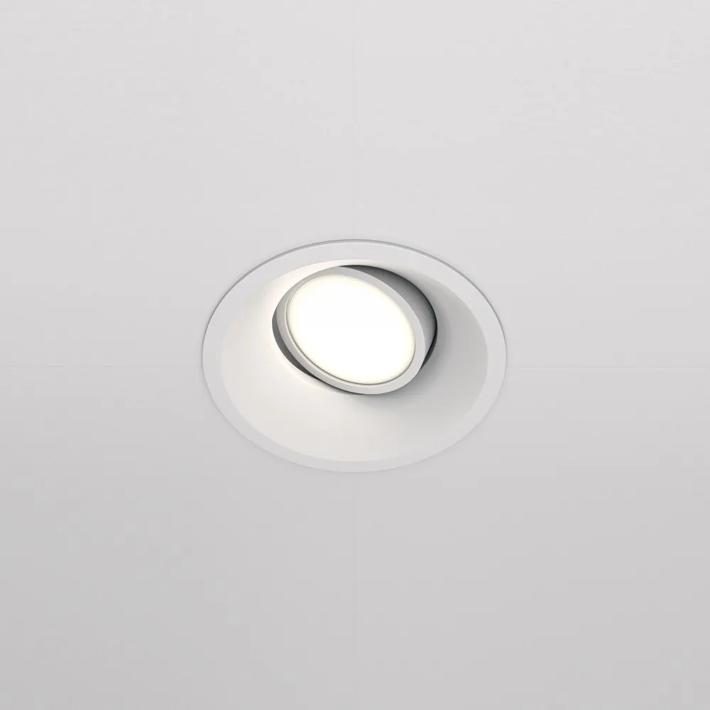 DL028-2-01W Встраиваемый Светильник Downlight 0K 120° IP 20 Алюминий GU10 Белый
