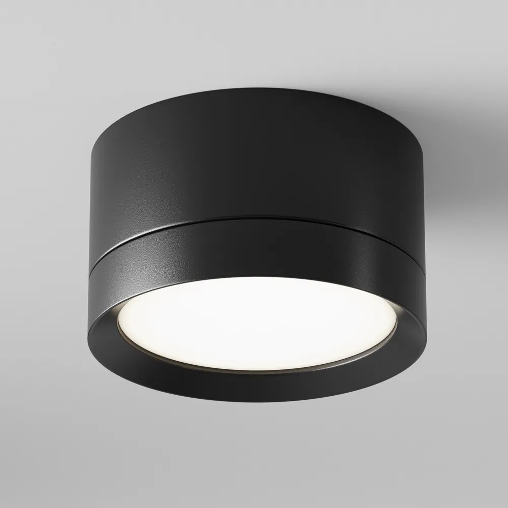 C086CL-GX53-SRD-B Потолочный Светильник Ceiling 0K IP 20 Алюминий и пластик GX53 Черный 12Вт