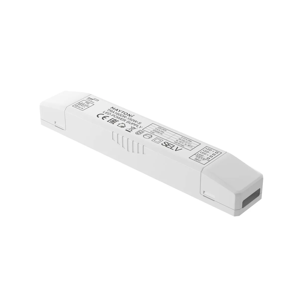 TRA160DR-150W-S Светильник Блоки питания 48В 0K 120° IP 20 Пластик Белый 150Вт