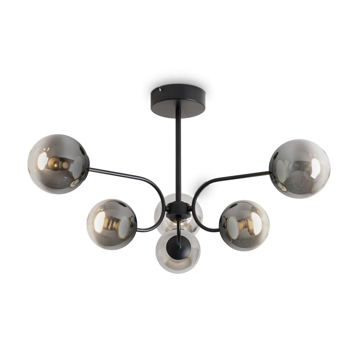 FR6178CL-L30B Потолочный Светильник LED 3000K 180.0° IP 20 Металл, Стекло LED Черный Дымчатый