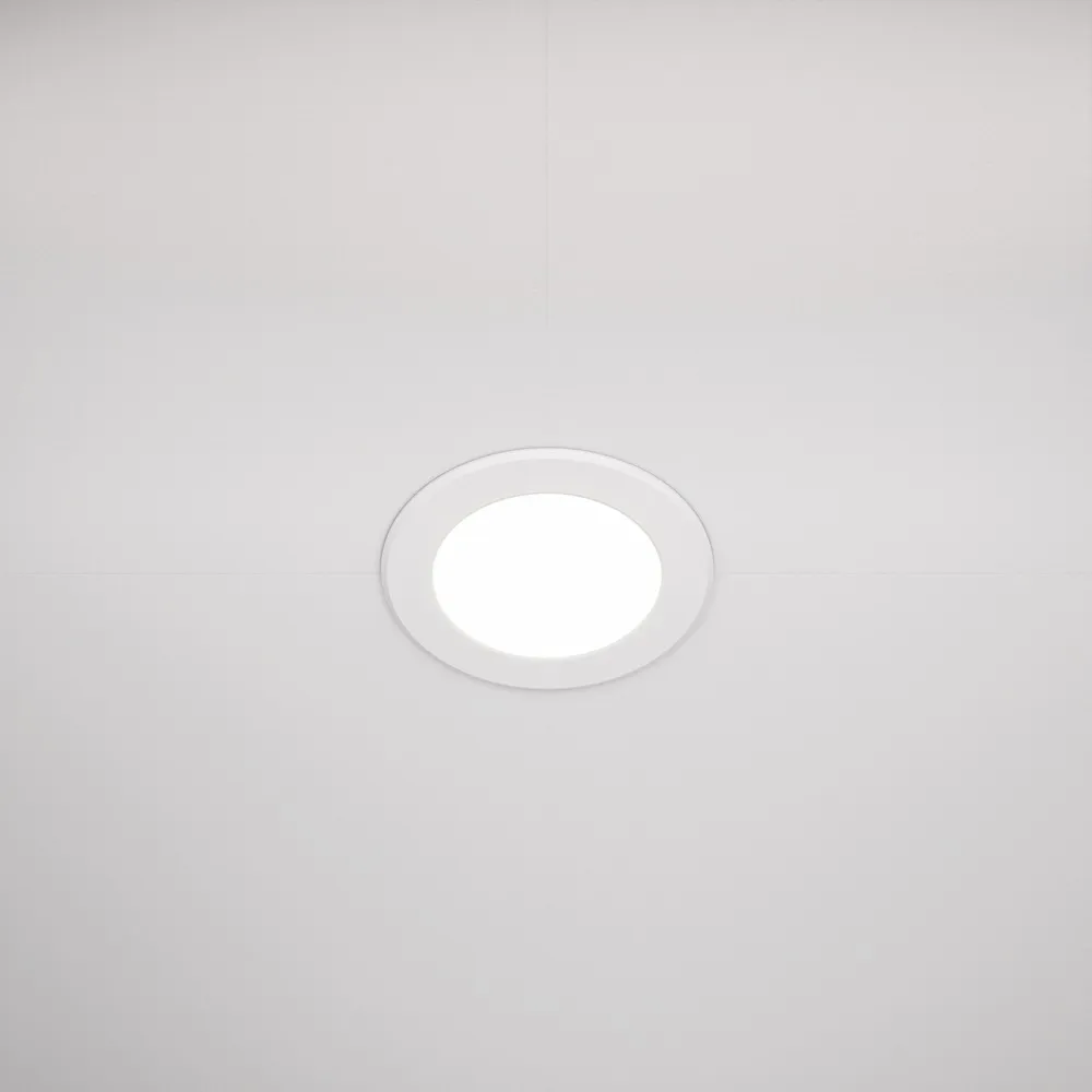 DL015-6-L7W Встраиваемый Светильник Downlight 110.0° IP 44 Пластик LED Белый 7Вт