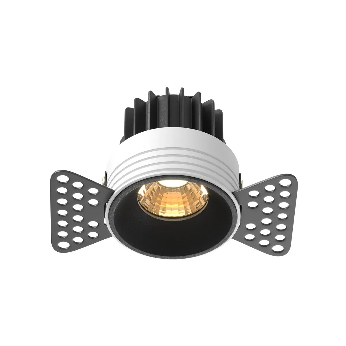 DL058-7W2.7K-TRS-B Встраиваемый Светильник Downlight 2700K 50.0° IP 20 Алюминий LED Черный